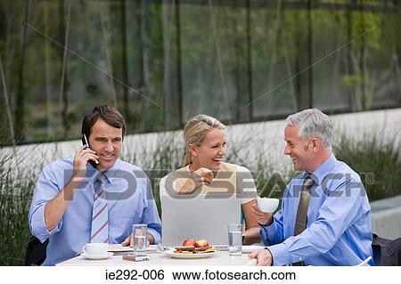 Breakfast meeting View Large Photo Image Stock Photograph - Breakfast meeting. Fotosearch