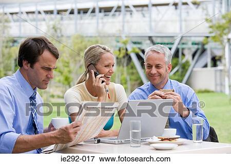 Lunch meeting View Large Photo Image Stock Photo - Lunch meeting. Fotosearch