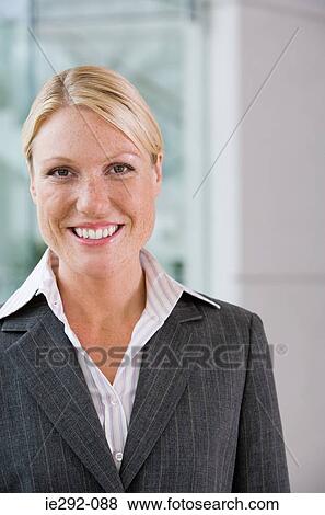 Stock Photo - Smiling businesswoman. Fotosearch
