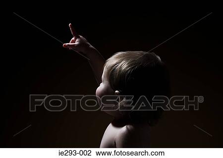 A baby girl pointing View Large Photo Image Stock Image - A baby girl pointing. Fotosearch