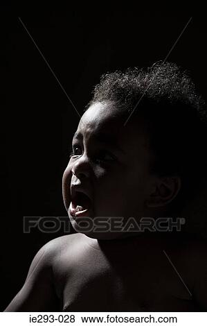 Stock Photo - Baby boy crying. Fotosearch