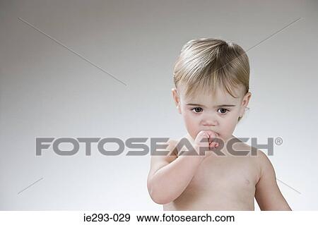 Portrait of a baby girl View Large Photo Image Stock Photo - Portrait of a baby girl. Fotosearch