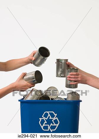 Stock Image - Children recycling. Fotosearch