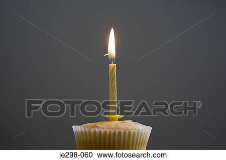Birthday cupcake View Large Photo Image Stock Image - Birthday cupcake. Fotosearch