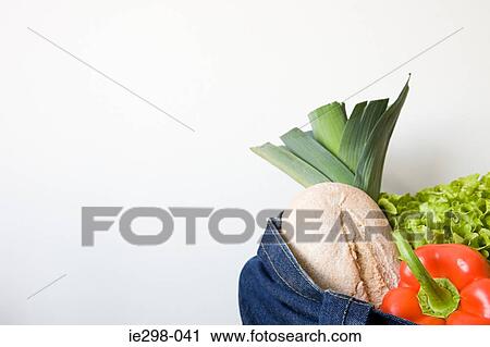 Groceries in bag View Large Photo Image Stock Image - Groceries in bag. Fotosearch