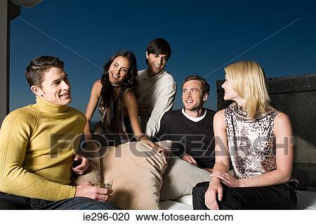 Friends talking View Large Photo Image Stock Image - Friends talking. Fotosearch