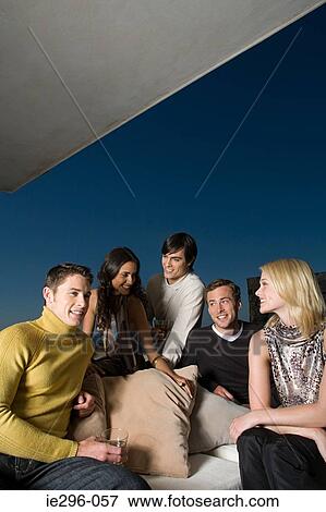 Friends talking View Large Photo Image Stock Photo - Friends talking. Fotosearch