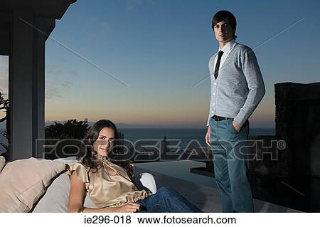 Stylish couple View Large Photo Image Stock Photo - Stylish couple. Fotosearch