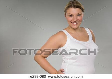 Stock Image - Portrait of a woman. Fotosearch