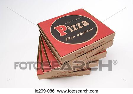 Stack of pizza boxes View Large Photo Image Stock Photograph - Stack of pizza boxes. Fotosearch
