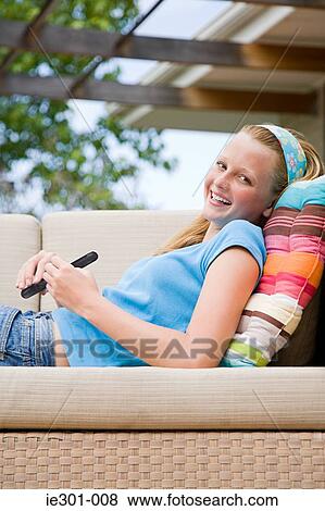 Portrait of a teenage girl View Large Photo Image Stock Photo - Portrait of a teenage girl. Fotosearch