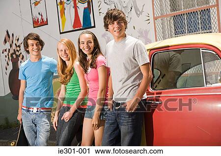 Portrait of teenagers View Large Photo Image Stock Image - Portrait of teenagers. Fotosearch