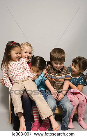 Children fooling around View Large Photo Image Stock Photo - Children fooling around. Fotosearch