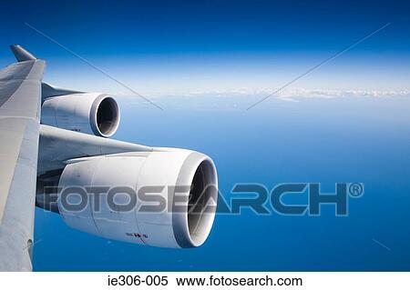Airplane engines and blue sky View Large Photo Image Stock Photography - Airplane engines and blue sky. Fotosearch