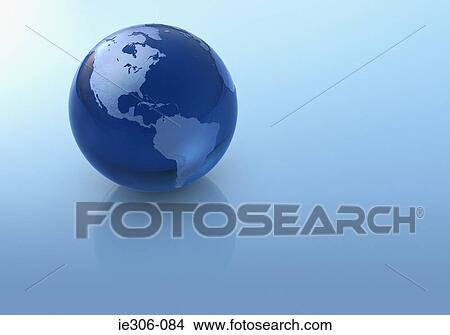 Blue globe View Large Photo Image Picture - Blue globe. Fotosearch
