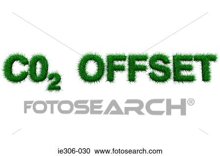 Stock Image - Carbon offset sign. Fotosearch