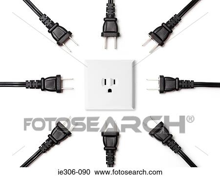 Electrical plugs and socket Stock Image | ie306-090 ...