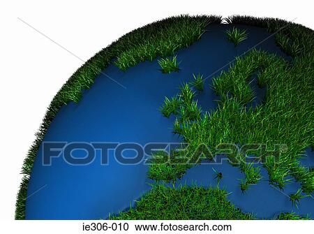 Grass covered globe View Large Photo Image Stock Image - Grass covered globe. Fotosearch