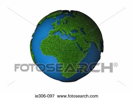 Grass covered globe View Large Photo Image Stock Photo - Grass covered globe. Fotosearch