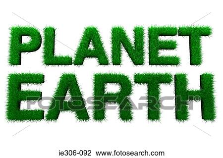 Stock Image - Planet earth in grass. Fotosearch
