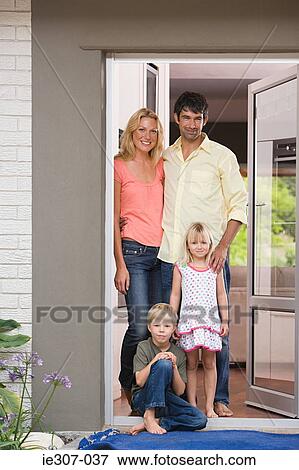 Portrait of a family View Large Photo Image Stock Photo - Portrait of a family. Fotosearch