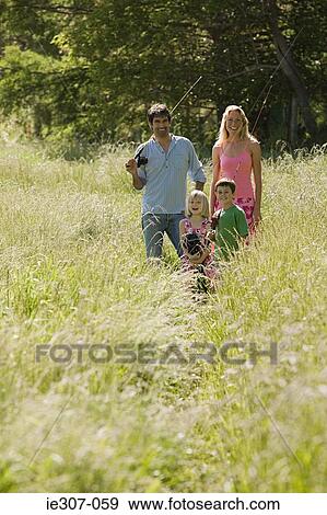Stock Photo - Portrait of a family. Fotosearch