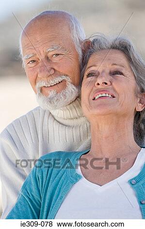 Smiling senior couple View Large Photo Image Stock Photo - Smiling senior couple. Fotosearch
