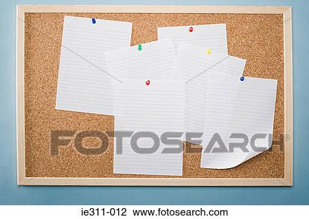 Paper on a noticeboard View Large Photo Image Stock Image - Paper on a noticeboard. Fotosearch