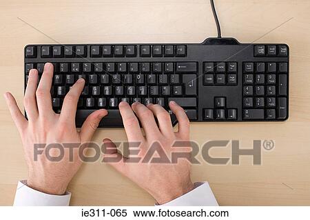 Person using computer keyboard View Large Photo Image Stock Photography - Person using computer keyboard. Fotosearch
