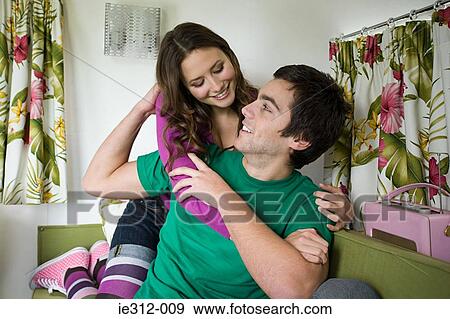 Stock Photo - A teenage couple. Fotosearch