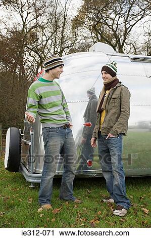Stock Image - Two teenage boys. Fotosearch
