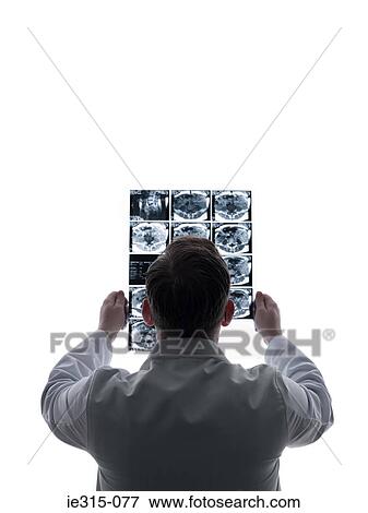 Doctor with mri scan View Large Photo Image Stock Photo - Doctor with mri scan. Fotosearch