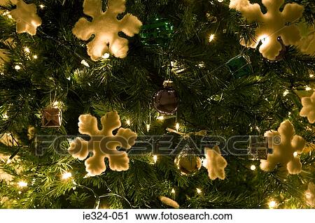 Christmas decorations on a tree View Large Photo Image Stock Image - Christmas decorations on a tree. Fotosearch