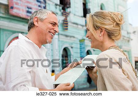 Couple with map View Large Photo Image Stock Photography - Couple with map. Fotosearch