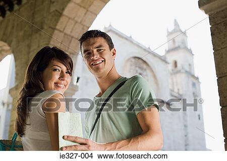 Picture - Tourist couple. Fotosearch