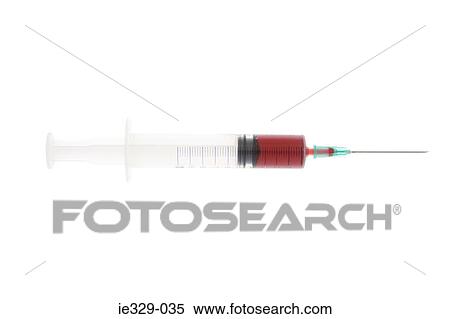 Blood in a syringe View Large Photo Image Stock Photography - Blood in a syringe. Fotosearch