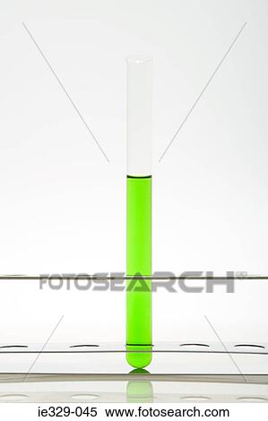 Stock Photography - Green liquid in a test tube. Fotosearch