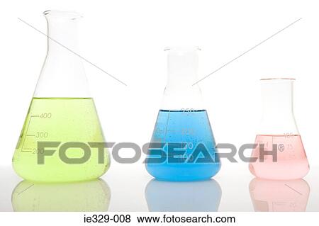 Three volumetric flasks in a row View Large Photo Image Stock Photo - Three volumetric flasks in a row. Fotosearch