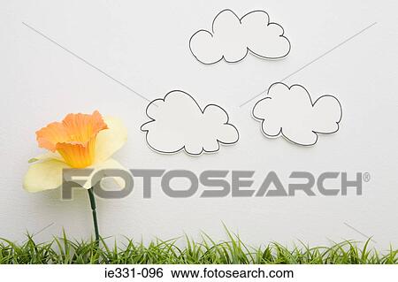 A fake daffodil View Large Photo Image Stock Photograph - A fake daffodil. Fotosearch
