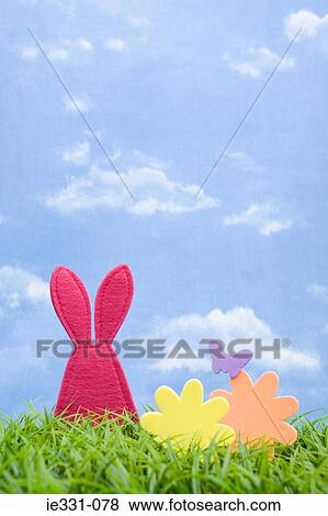 Rabbit flower and butterfly shapes View Large Photo Image Stock Photo - Rabbit flower and butterfly shapes. Fotosearch