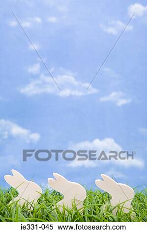 Three rabbit shapes in a row View Large Photo Image Stock Photography - Three rabbit shapes in a row. Fotosearch