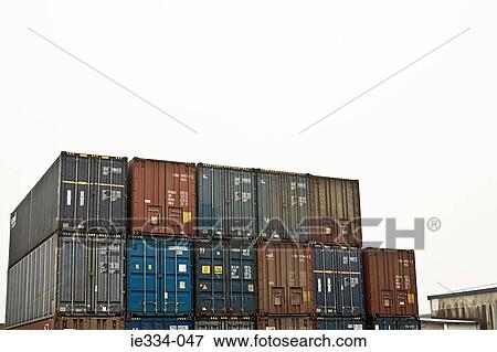 Cargo containers View Large Photo Image Stock Photo - Cargo containers. Fotosearch
