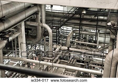 Stock Photo - Pipes in power plant. Fotosearch