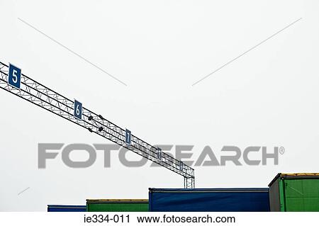 Stock Image - Semi trailers in depot. Fotosearch