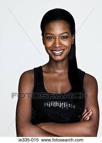 Stock Photography - Happy young woman. Fotosearch