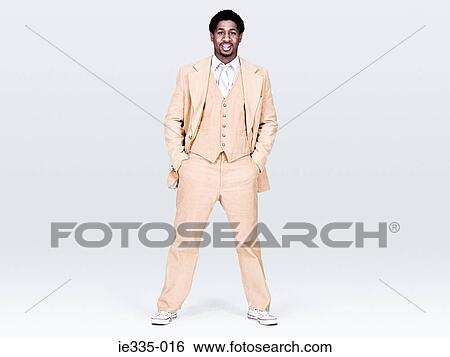 Stock Photograph - Man wearing a suit. Fotosearch