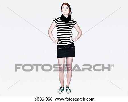 Portrait of a young woman View Large Photo Image Stock Photo - Portrait of a young woman. Fotosearch