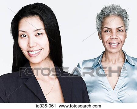 Stock Image - Two businesswomen. Fotosearch