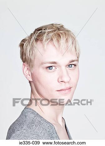 Young blond man View Large Photo Image Stock Photo - Young blond man. Fotosearch