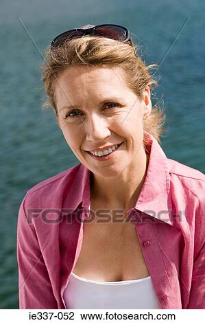 Stock Image - Portrait of a woman. Fotosearch